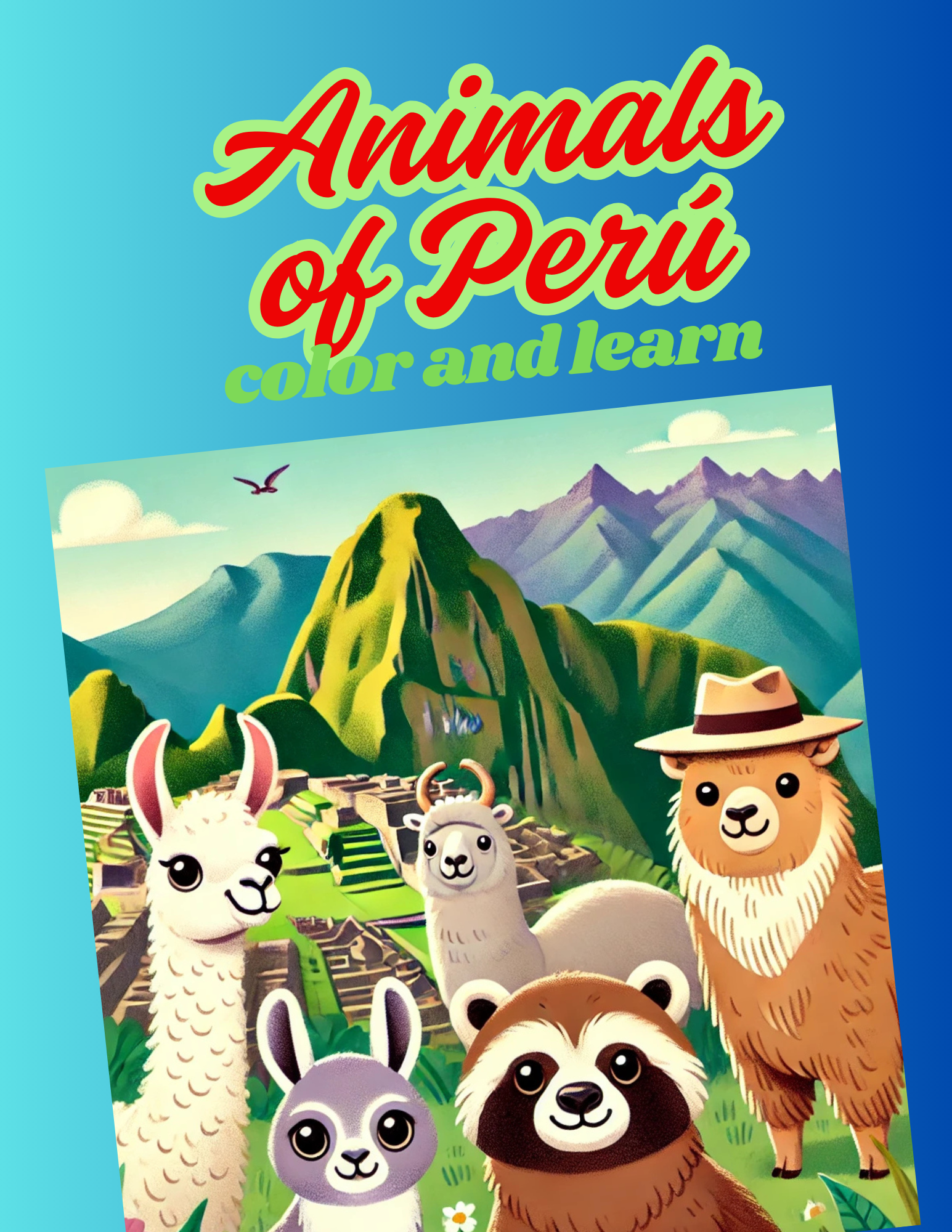 Animals of Perú (color and learn)