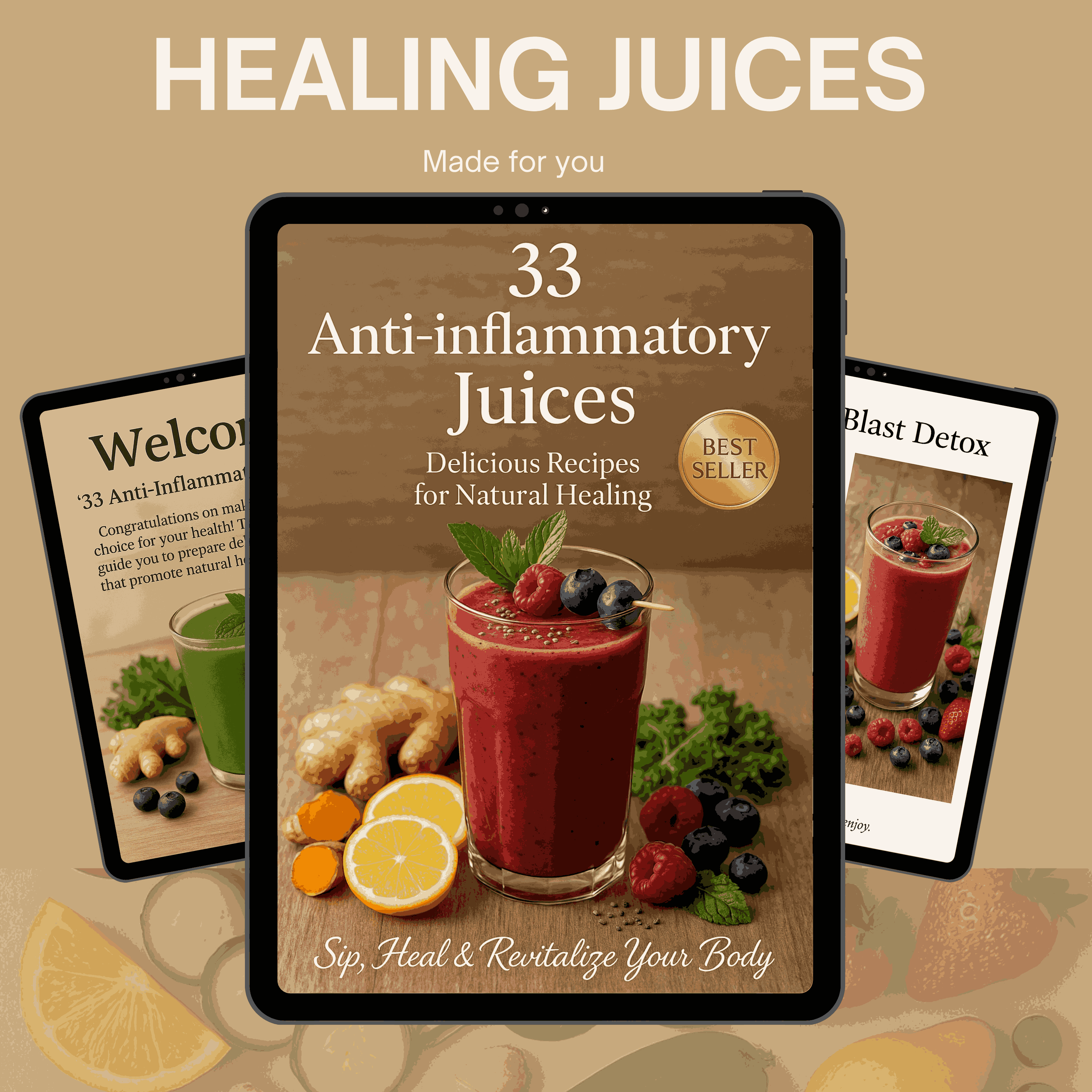 33 HEALING ANTI-INFLAMMATORY JUICES