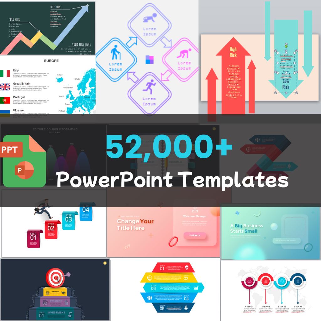 52,000+ Slides PowerPoint Template