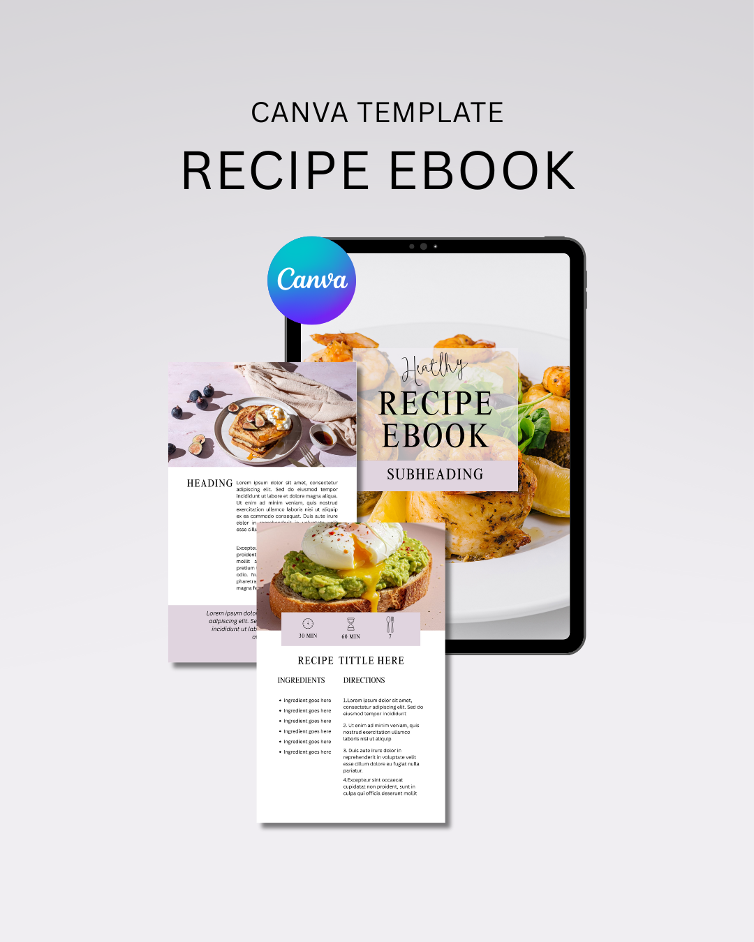 RECIPE EBOOK CANVA TEMPLATE