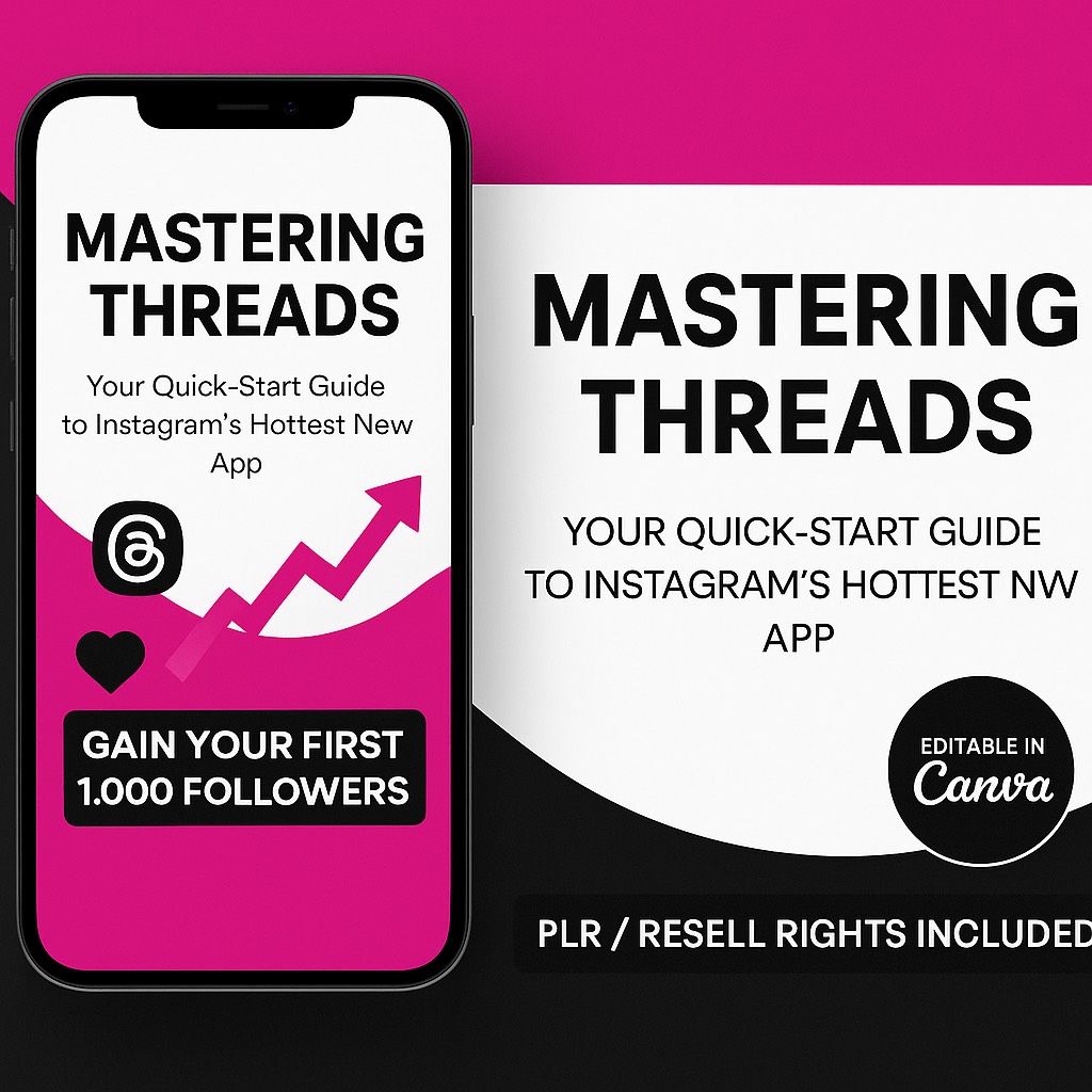 Threads Marketing Mastery: PLR Ebook to Grow 1,000+ Followers in 31 Days (Organic Strategy)