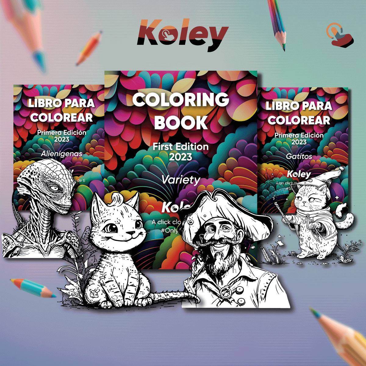 Coloring Book - First Edition 2023 - ANCIENT CERAMICS | A click closer to you #OnlyinKoley
