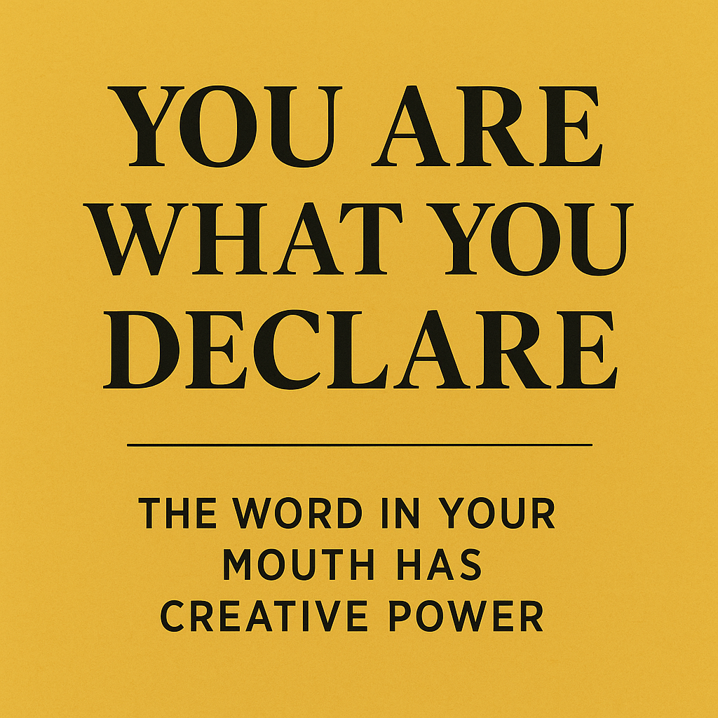You Are What You Declare — The Word in Your Mouth Has Creative Power