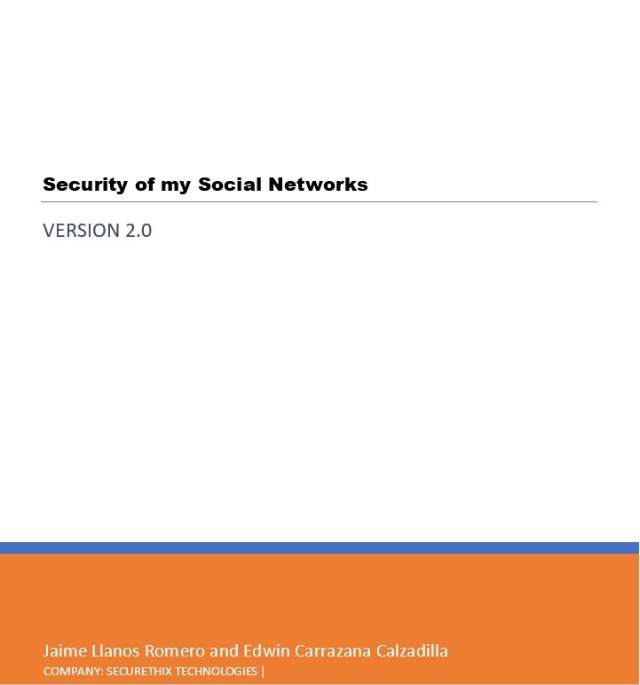 Security of my Social Networks