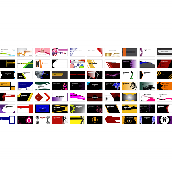 Package of 140 Editable Business Cards in Corel Draw (70 Front and 70 Back) - Australia