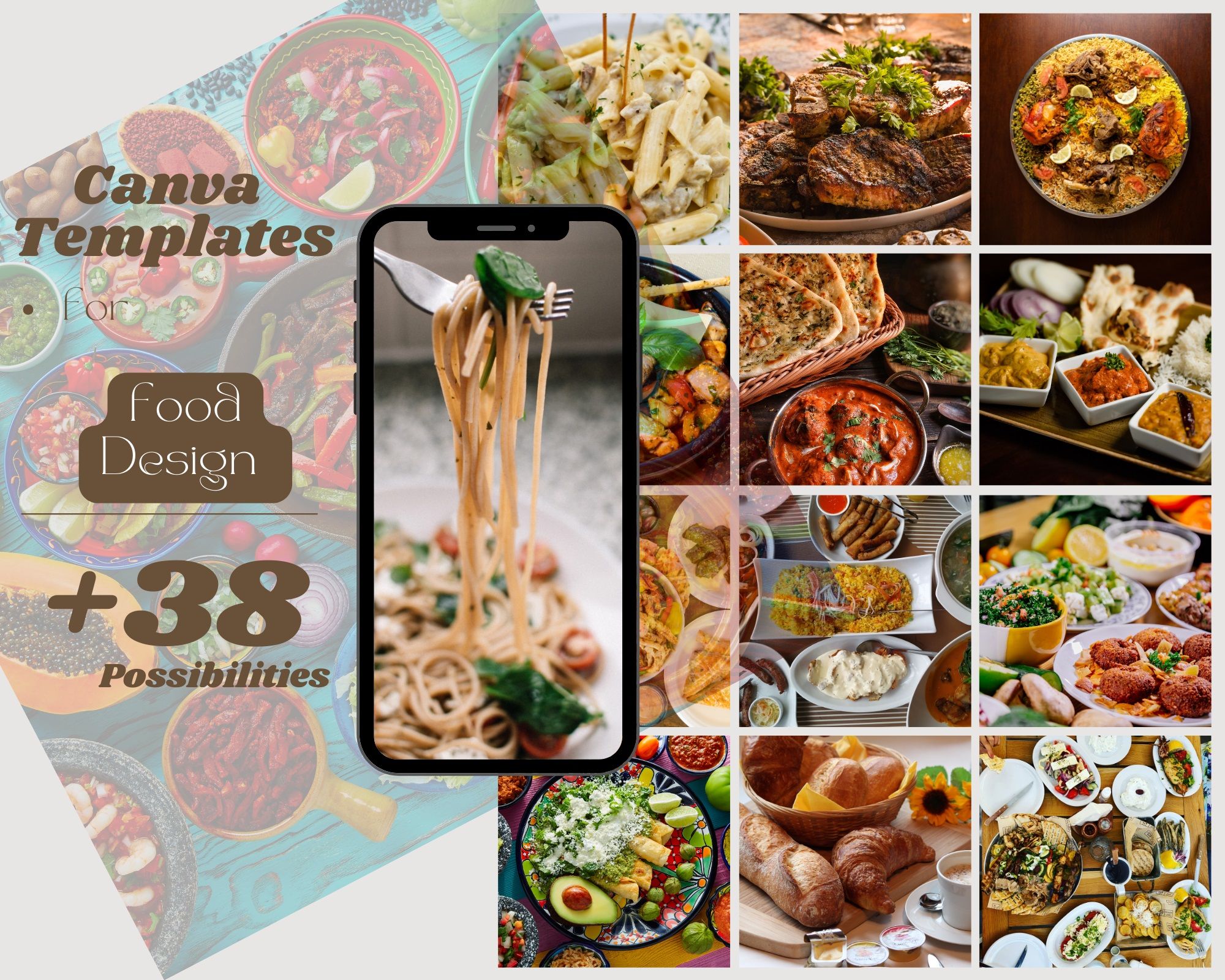 Canva Template food +38 possibilities