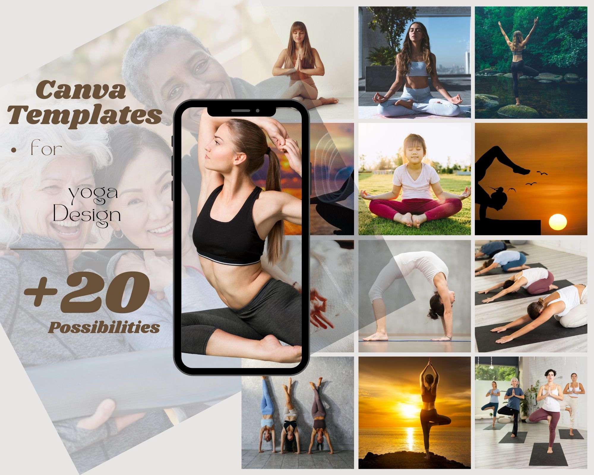 Canva Template yoga +20 possibilities
