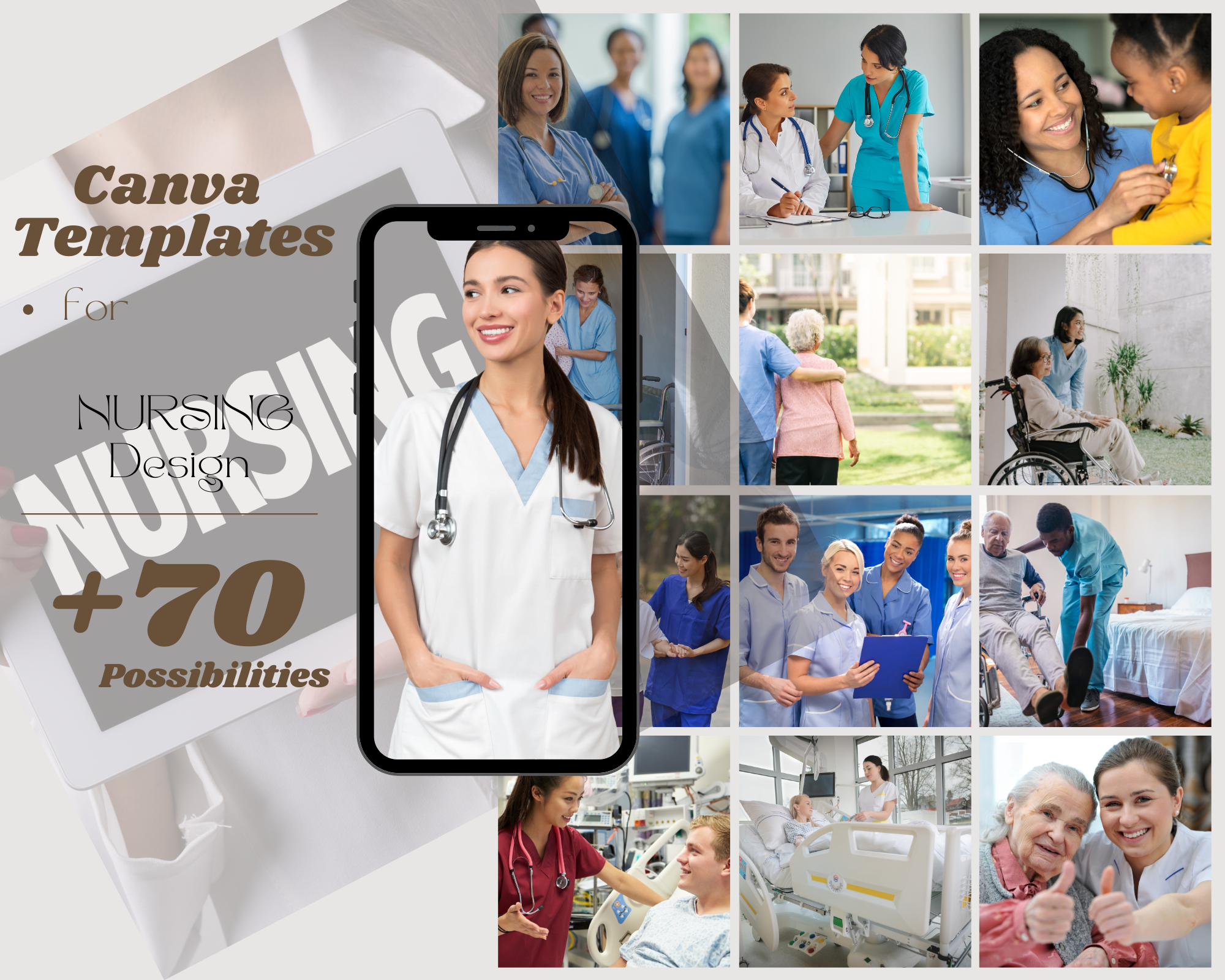 Canva Template nursing+70 possibilities