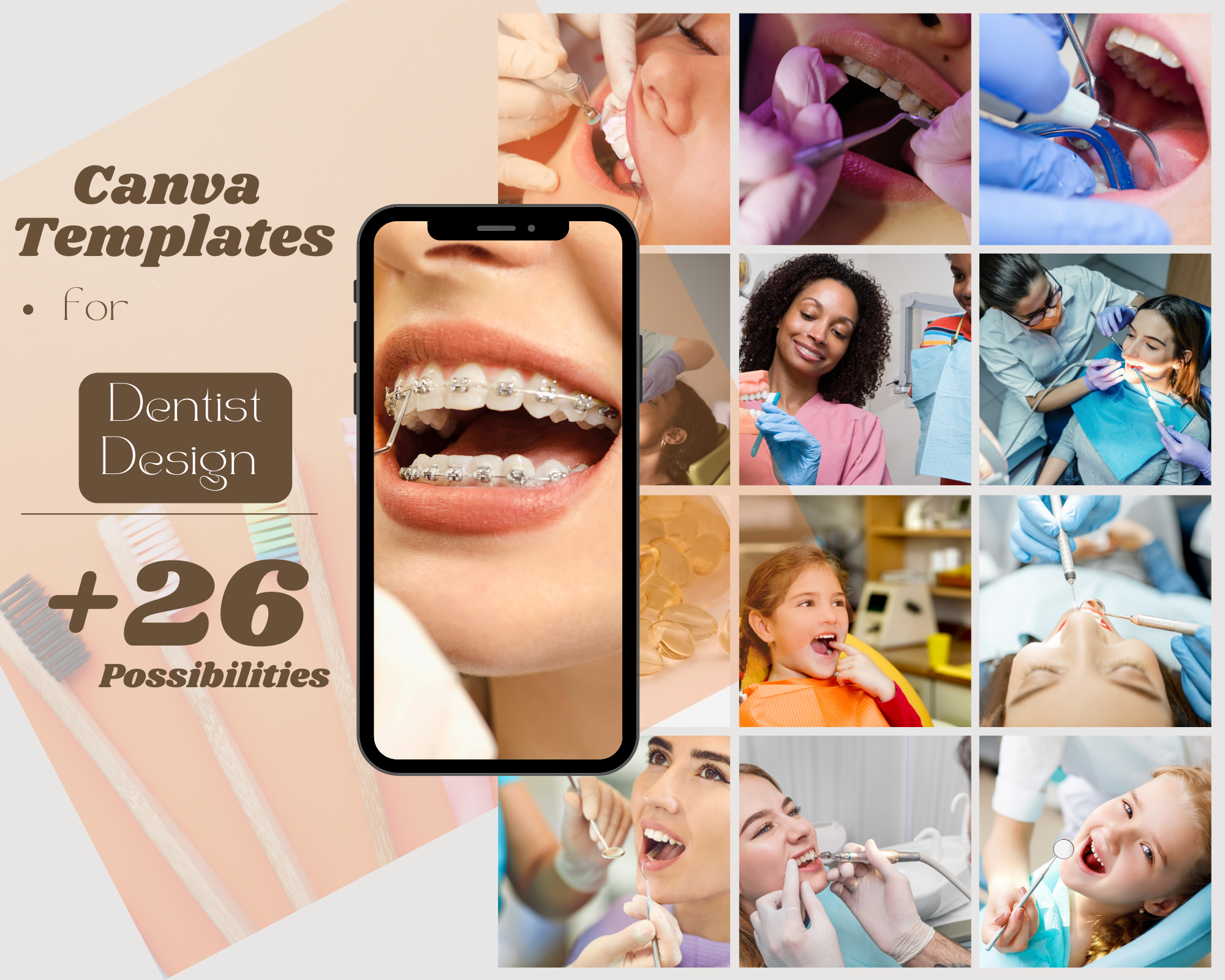Canva Template Dentist +26 possibilities