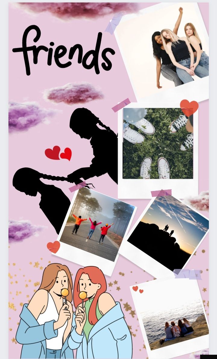 Fondo de pantalla para amigas ( se puede editar )