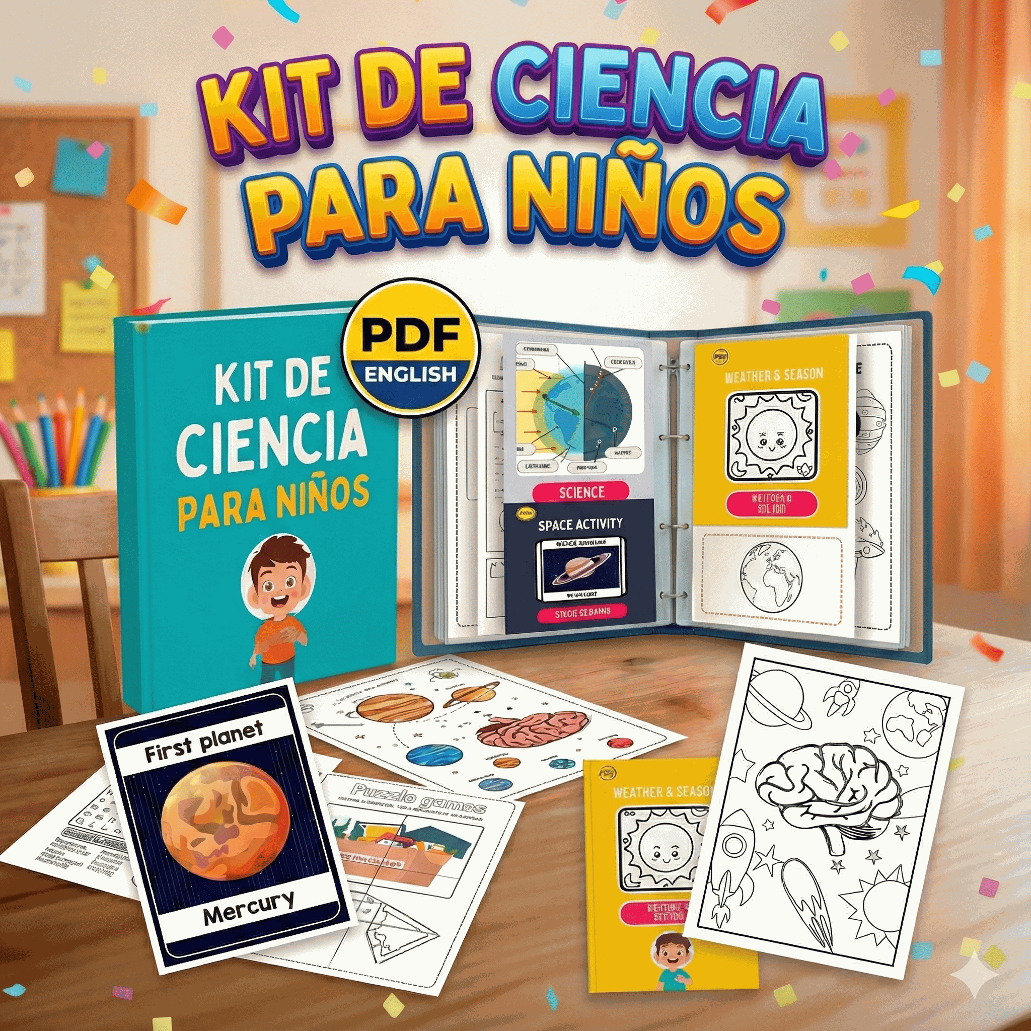 Kit de ciencia para niños: English Immersion