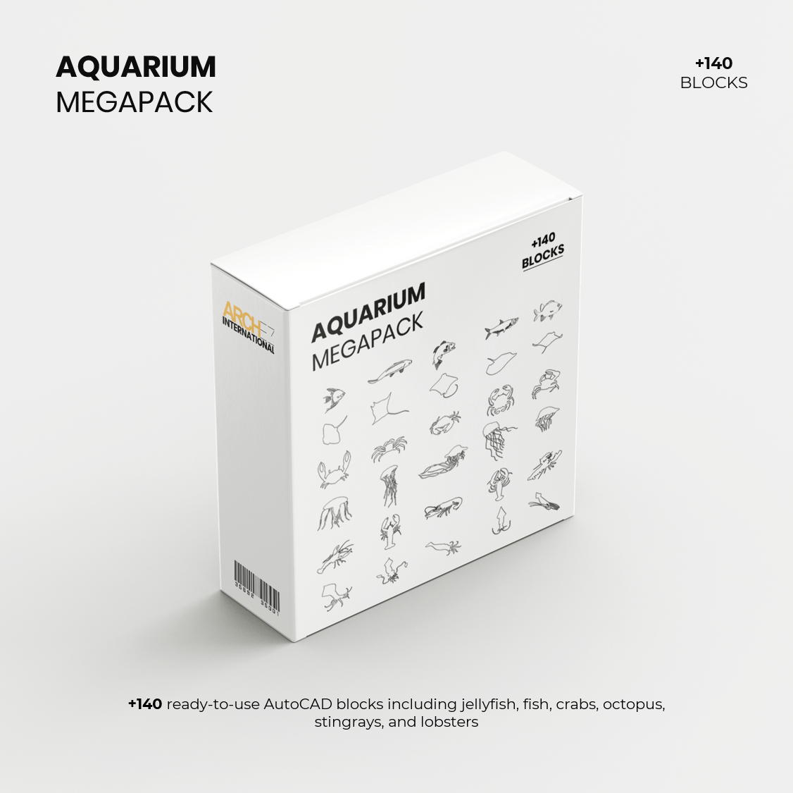 Aquarium Megapack +140 cad blocks