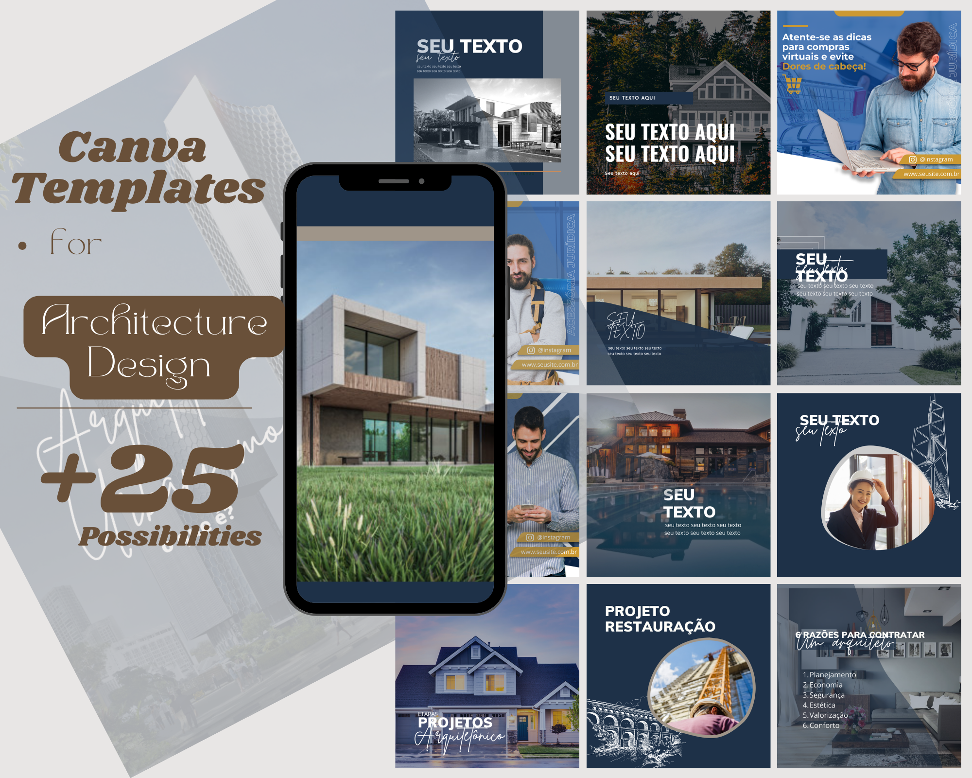 Canva Template architecture +25 possibilities