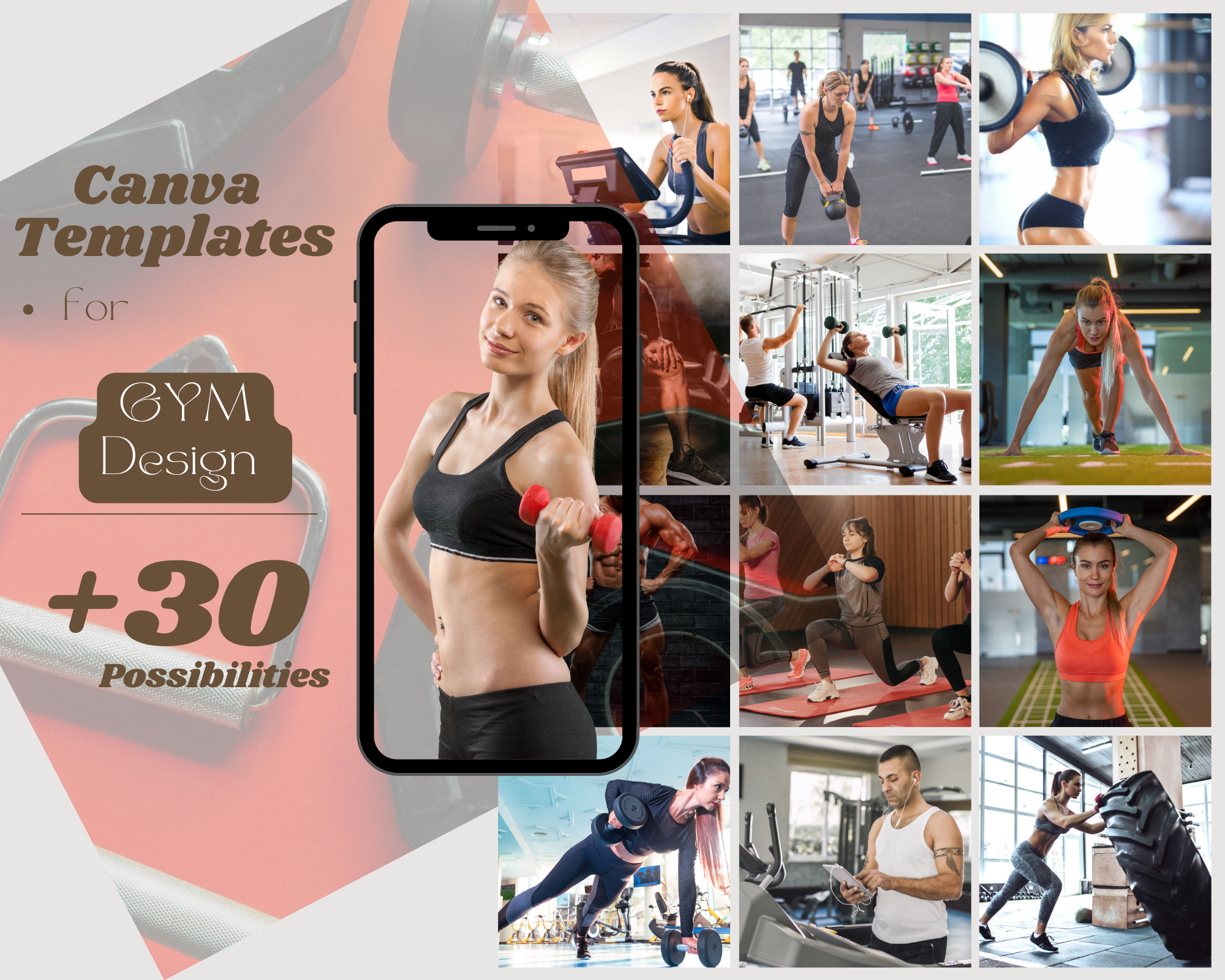 Canva Template gym +30 possibilities