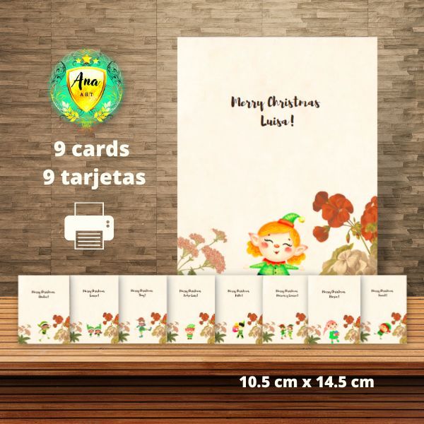 Christmas card templates / Plantillas de tarjetas de navidad