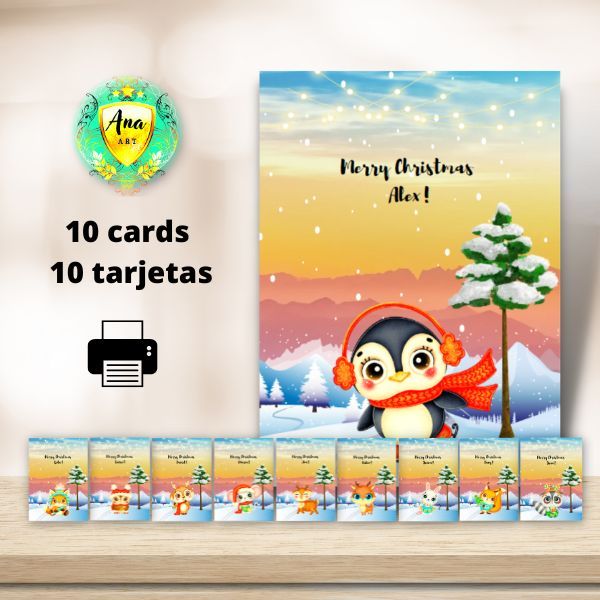 Christmas card templates / Plantillas de tarjetas de navidad