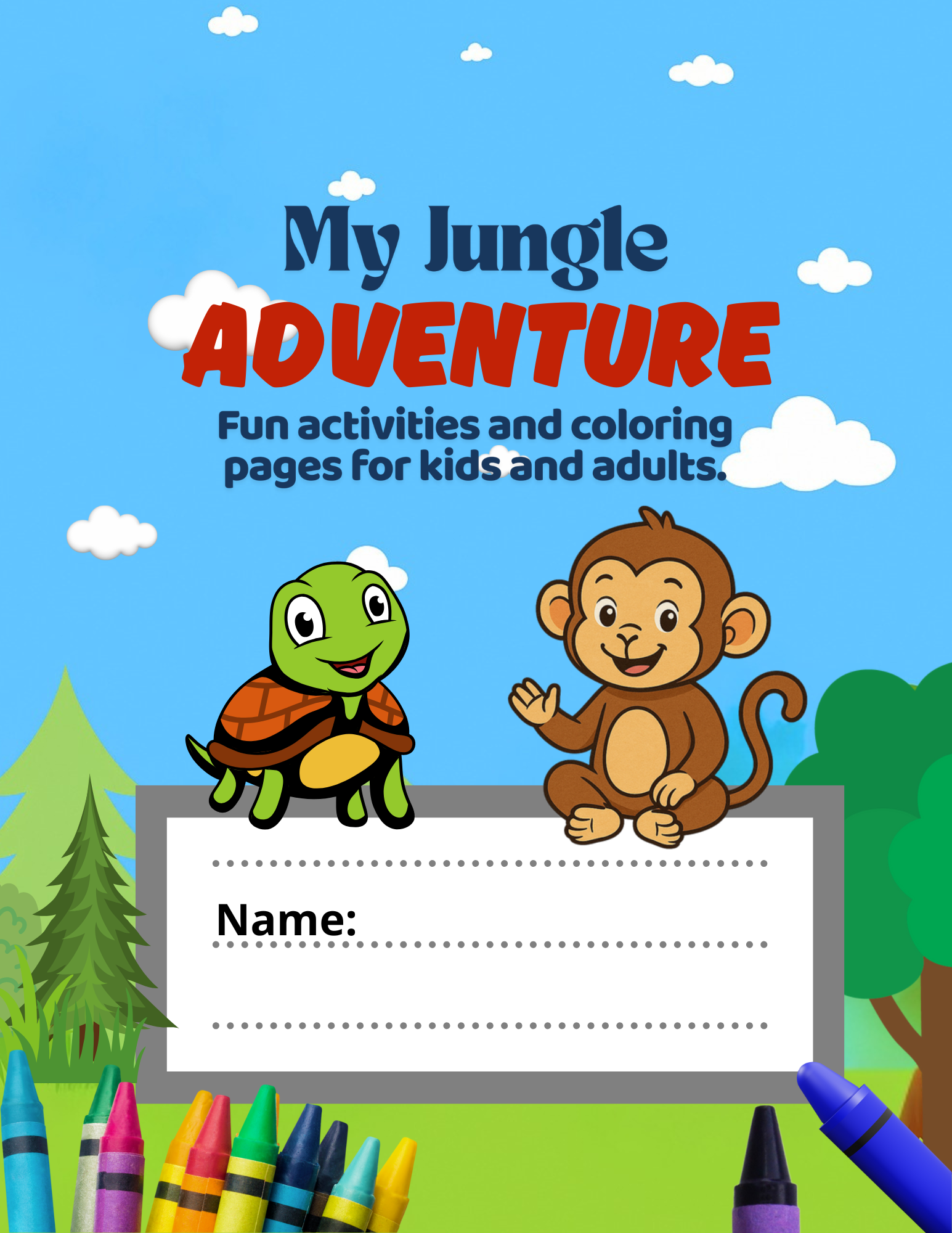 My Jungle Adventure-Fun activities and coloring book.