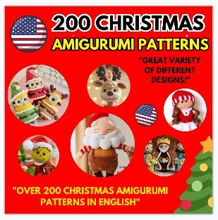 +200 CHRISTMAS AMIGURUMI PATTERNS IN ENGLISH