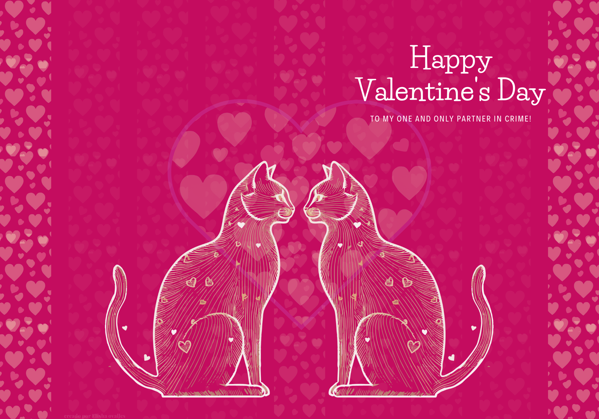 Valentine’s cats day card