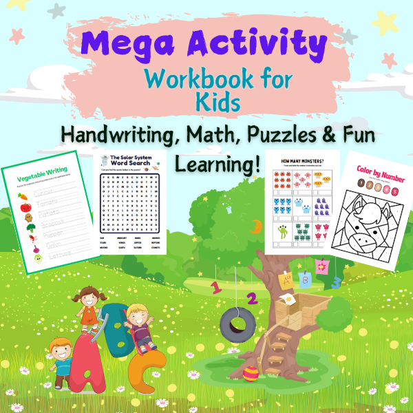 Mega Activity Workbook for Kids