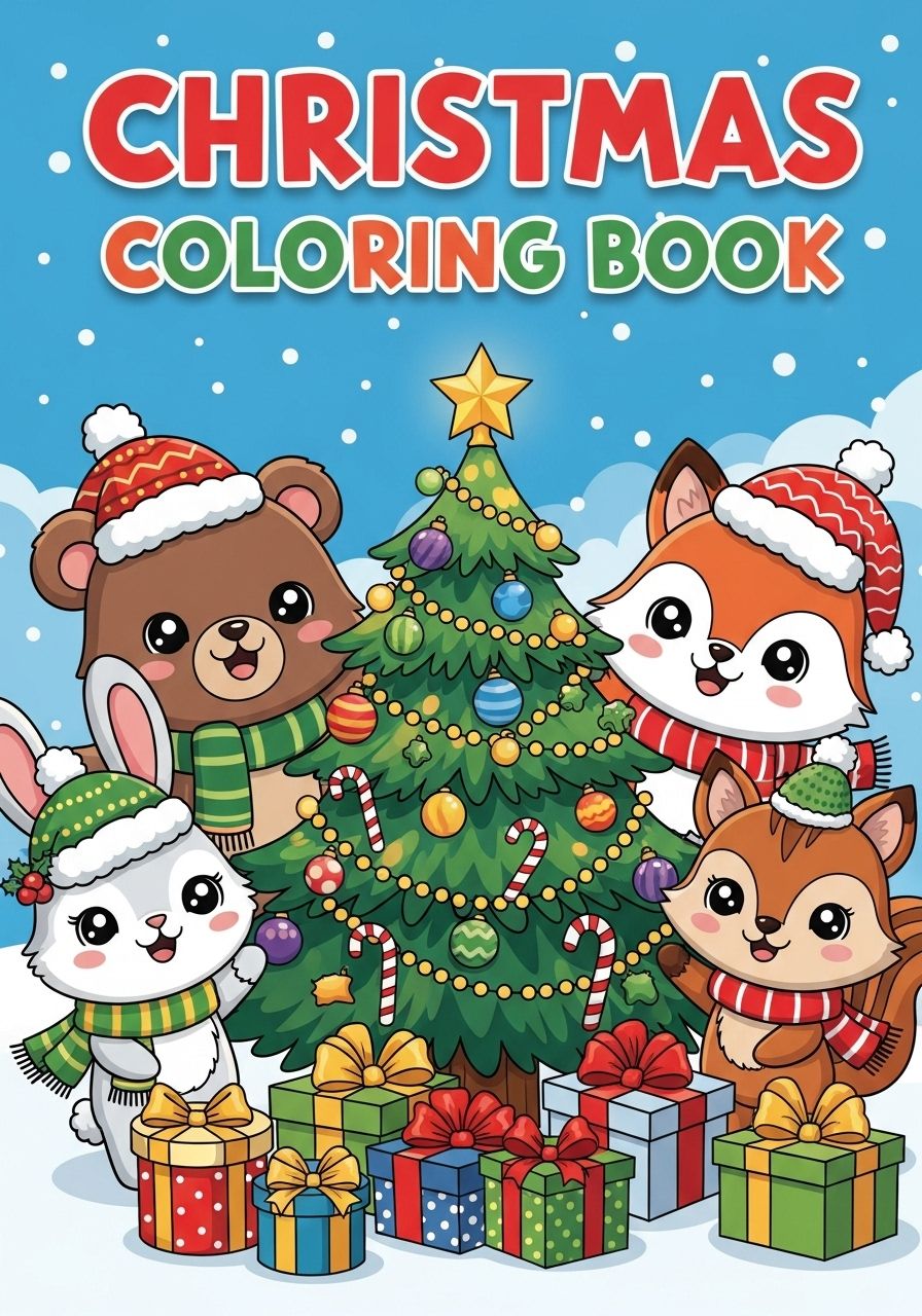 Christmas: Color the Fun with Adorable Animals