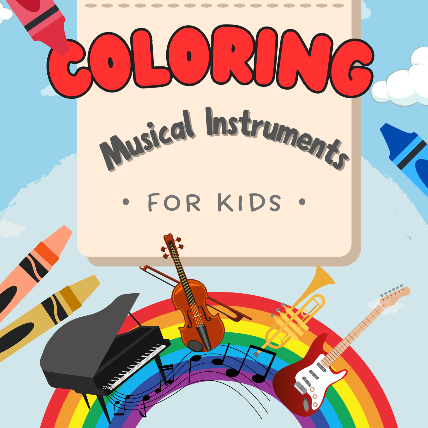 Coloring Musical Instruments for Kids