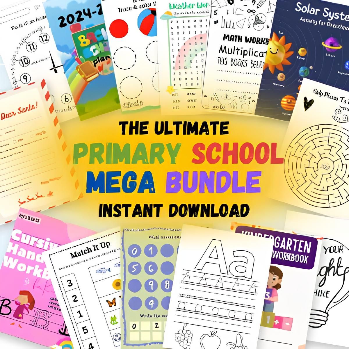 60,000 Preschool Kids Worksheets Mega Bundle