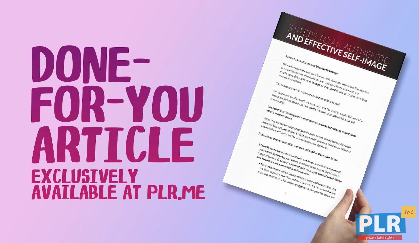 5 Steps To An Authentic And Effective Self Image