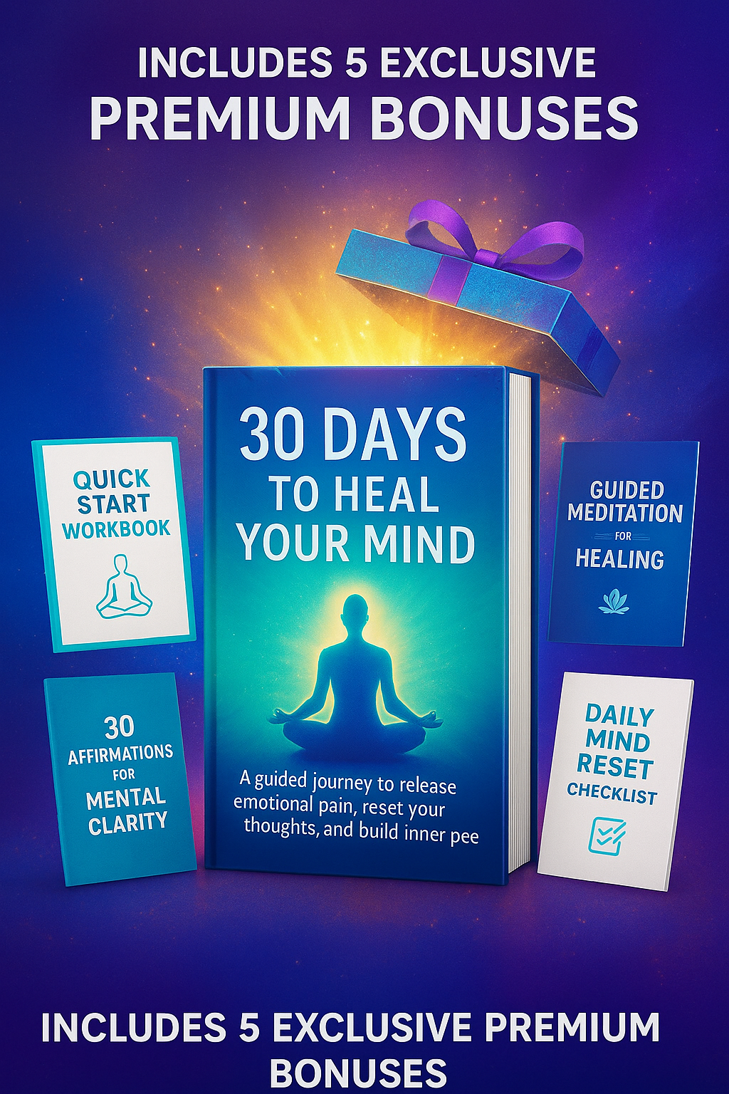 Heal Your Mind in 30 Days – Premium Edition with 5 Exclusive Bonuses