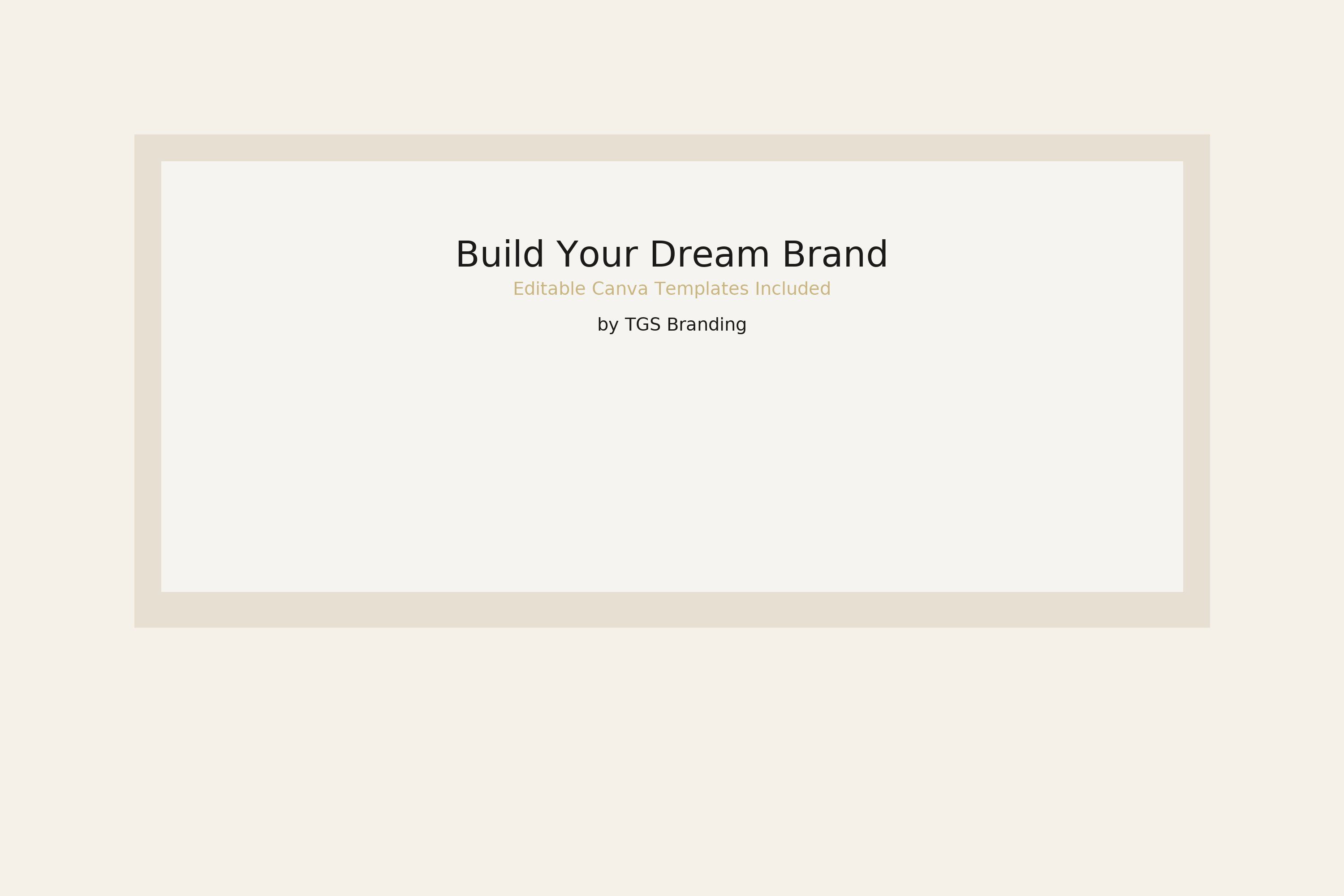 Build Your Dream Brand – 50 Canva Templates (Beige Aesthetic) | Personal Branding Kit