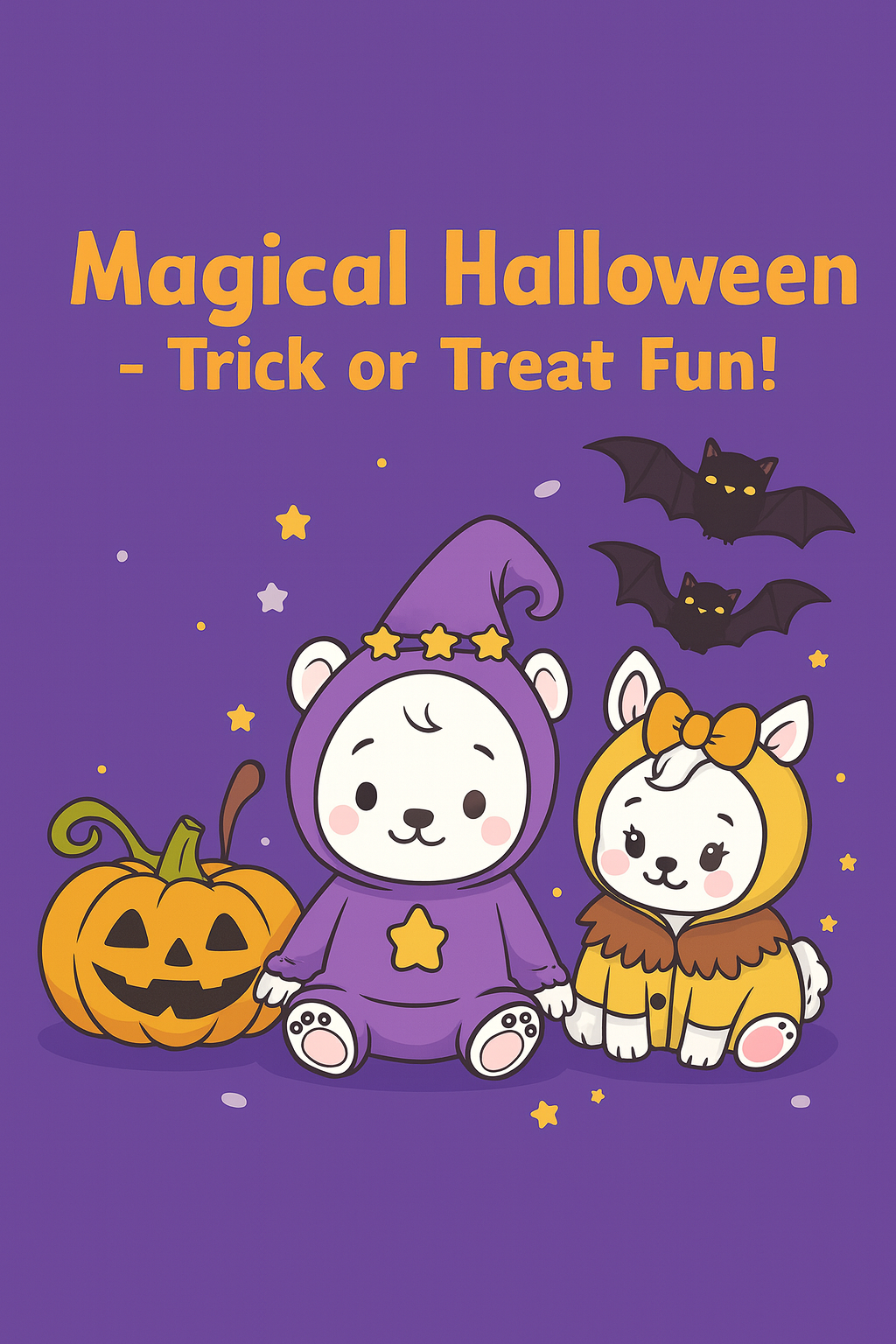 Magical Halloween – Trick or Treat Fun! (Kids Coloring Book PDF