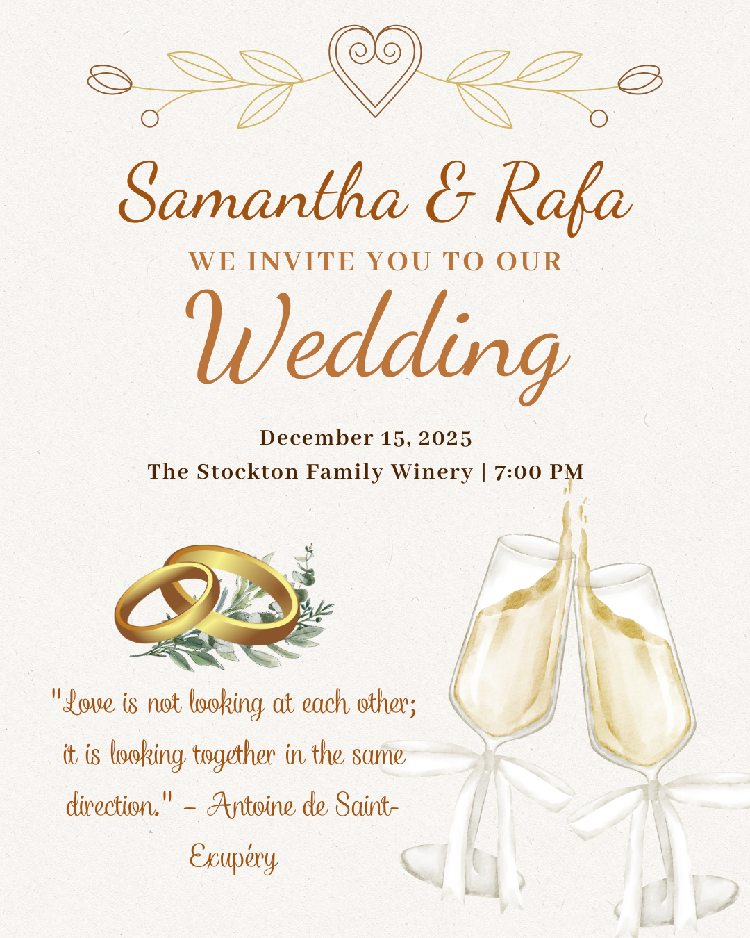 Wedding invitation