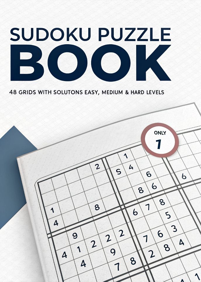 Sudoku Book PDF – 48 Printable Sudoku Puzzles for Kids & Adults with Solutions | Brain Training