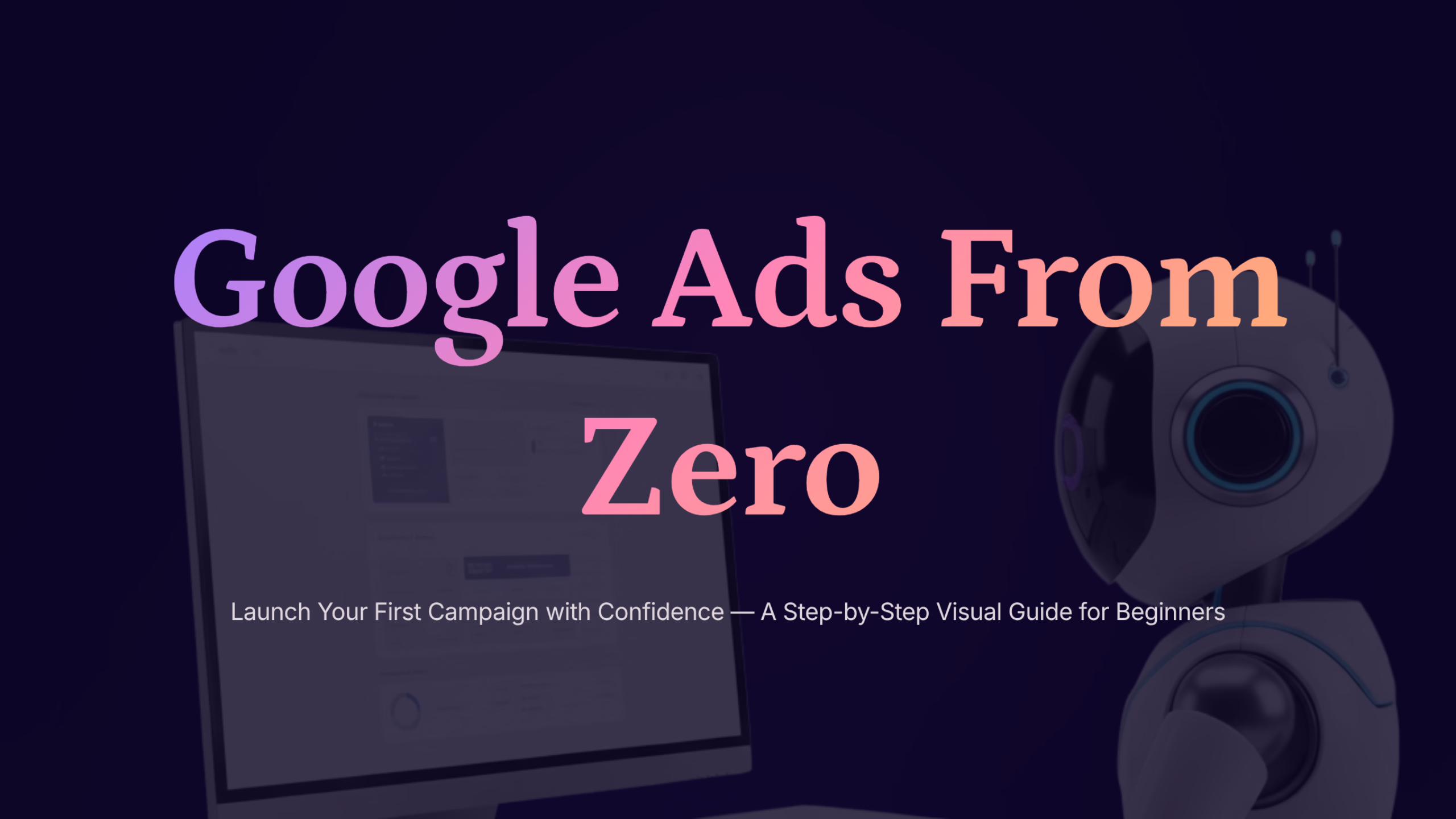 Google Ads From Zero: Launch Your First Campaign with Confidence