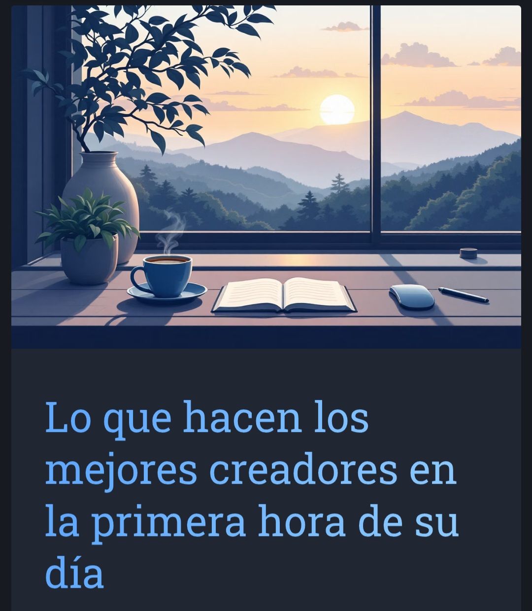 “La Primera Hora Poderosa: Hábitos de Alto Rendimiento para Creadores”