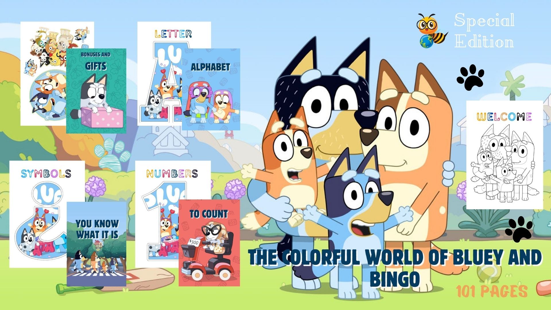 The Colorful World of Bluey and Bingo