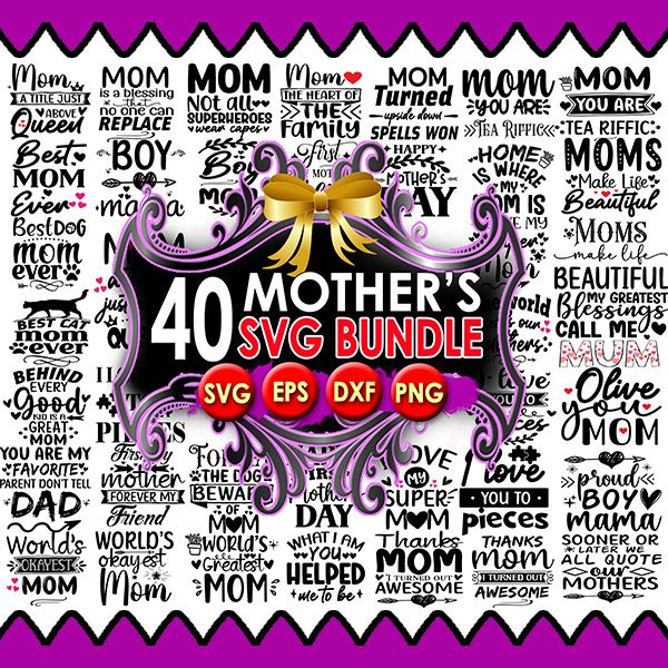 Paquete de 40 svg, Paquete de diseños, diseños para mama svg, eps, dxf, png. Conjunto de citas divertidas para madres. Paquete de sublimación