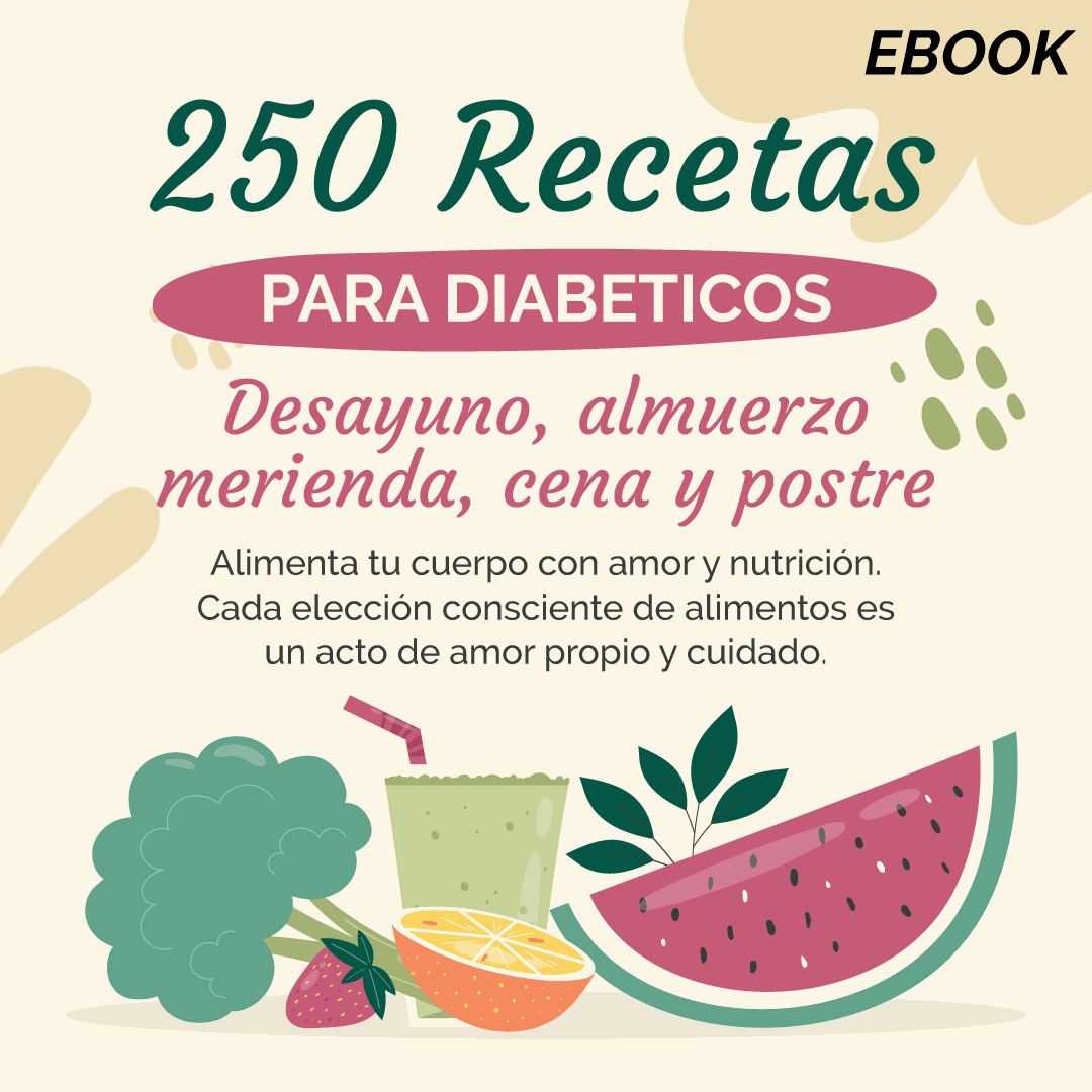 Diabetes: 250 Recetas Saludables
