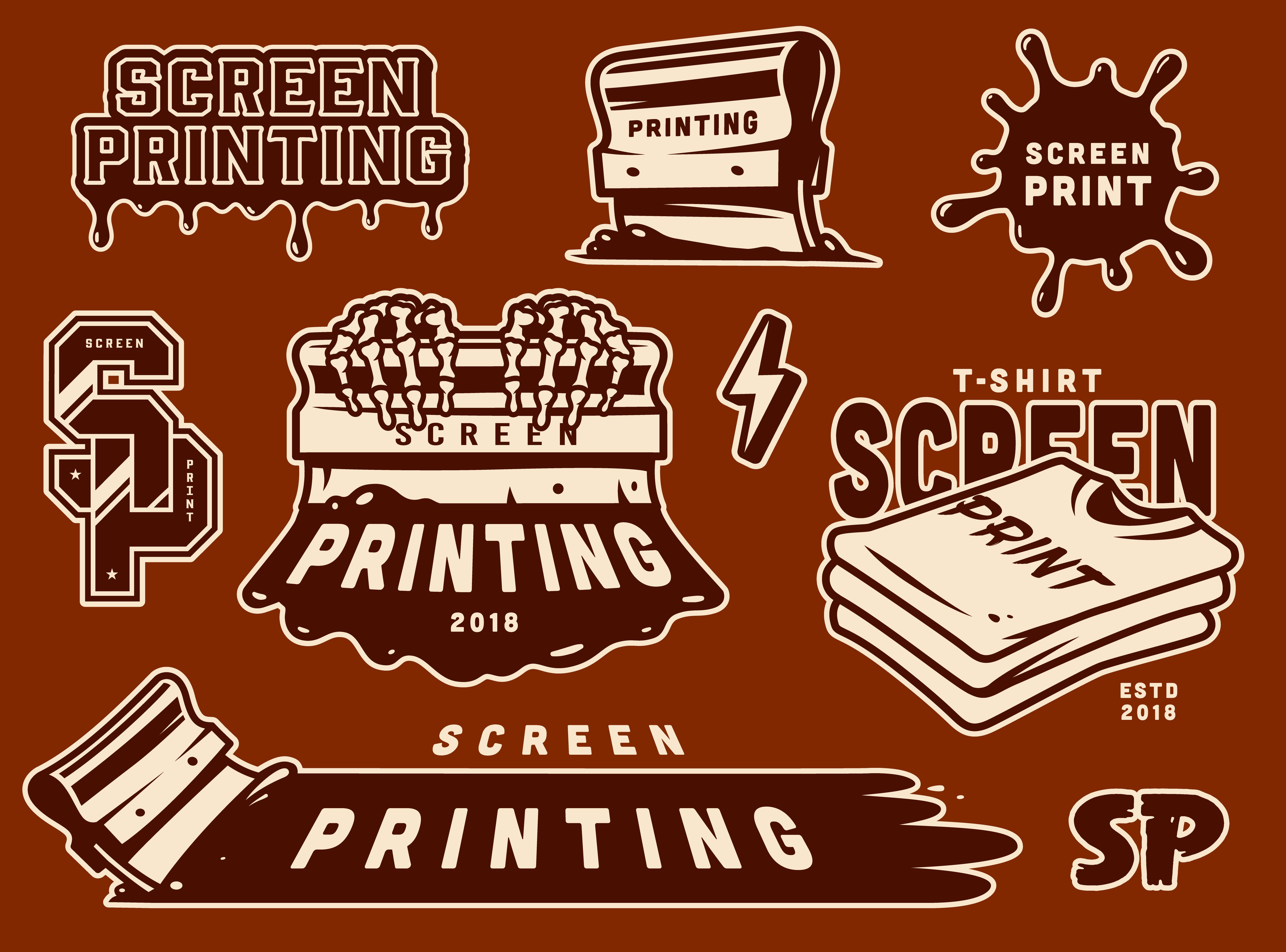 Pack de Vectores para Serigrafia