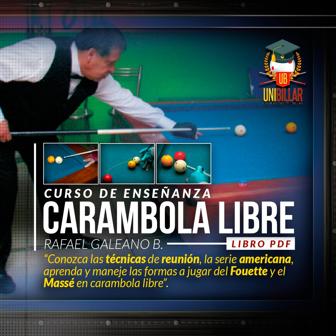 Curso de enseñanza de Billar Carambola Libre