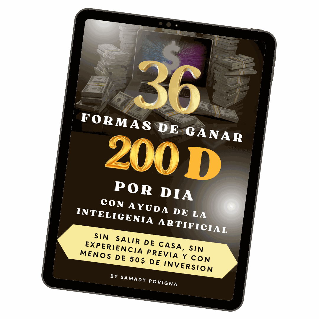 36 Formas de Ganar 200usd por dia con Inteligencia Artificial