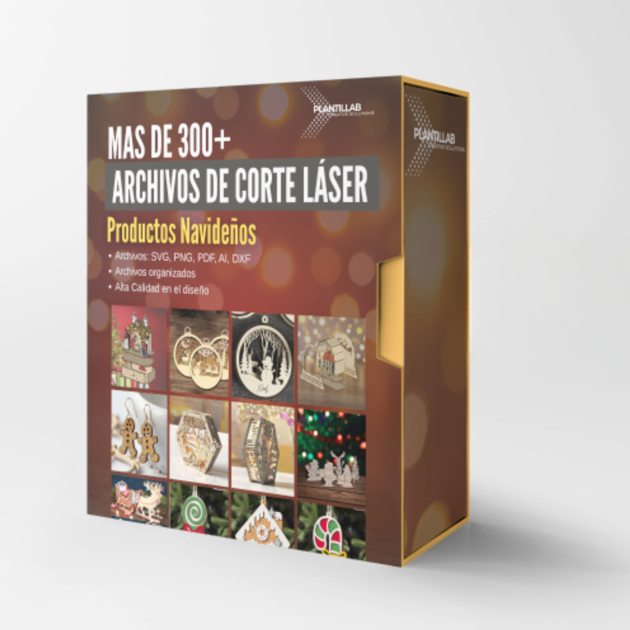 Colección Premium: 300+ Diseños Navideños para Láser (SVG y más) + Bonus de regalo