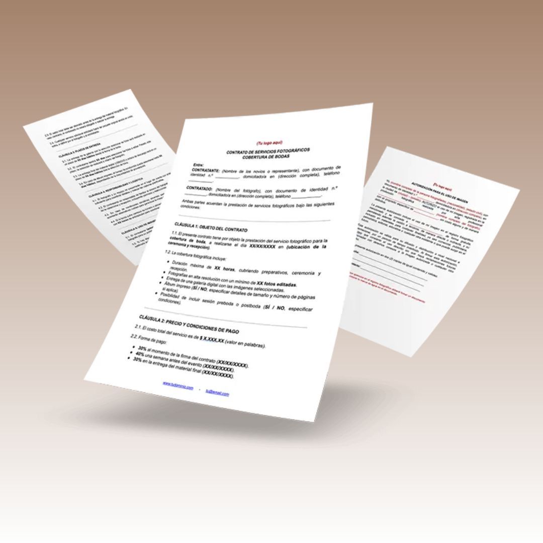 20 Modelos de Contratos Para Fotógrafos