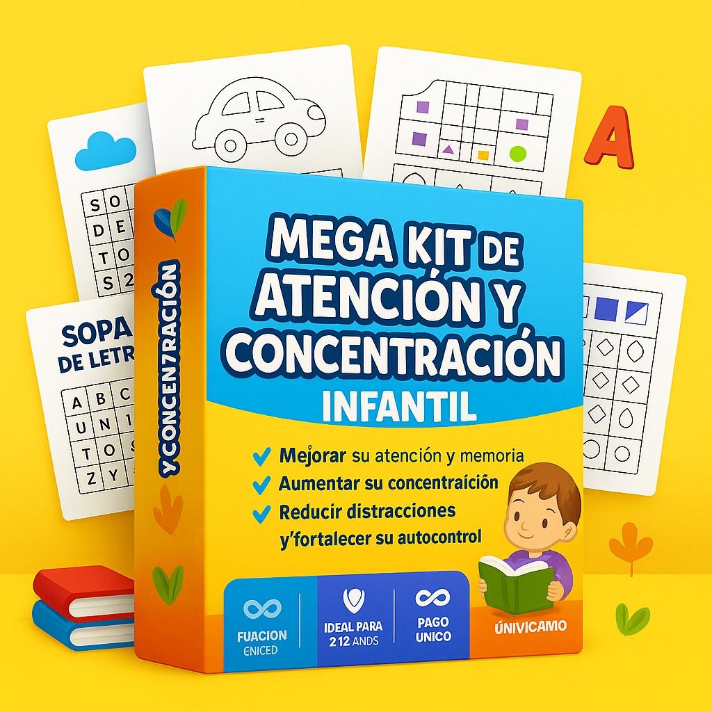 Mega Kit de Atención y Concentración Infantil
