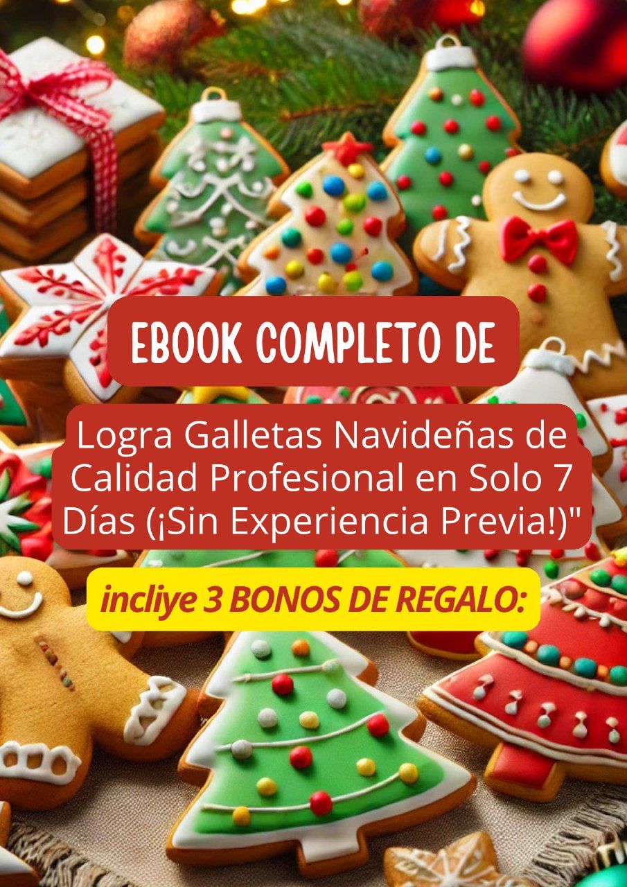 E-book Completo de Decoración de Galletas Navideñas como un Profesional