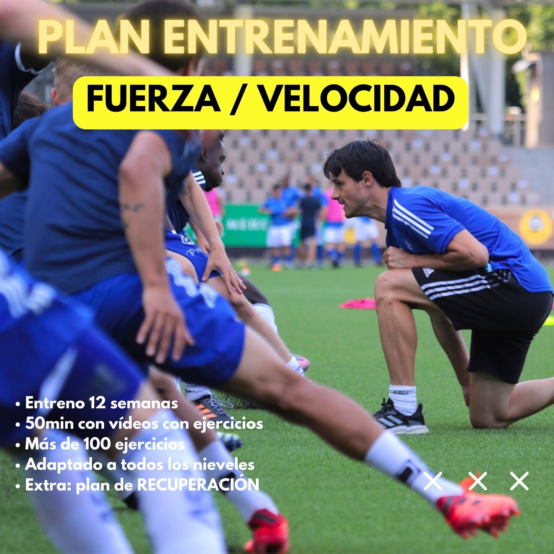 3 MESES de ENTRENAMIENTO de VELOCIDAD + FUERZA para FUTBOLISTAS