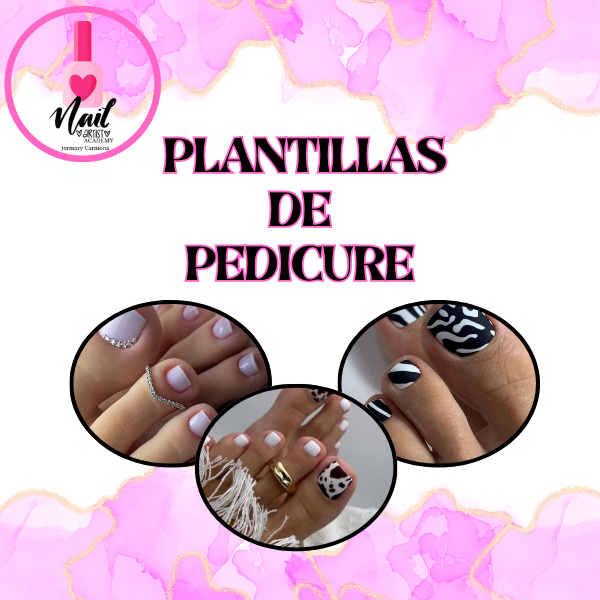 Plantillas de práctica para pedicure