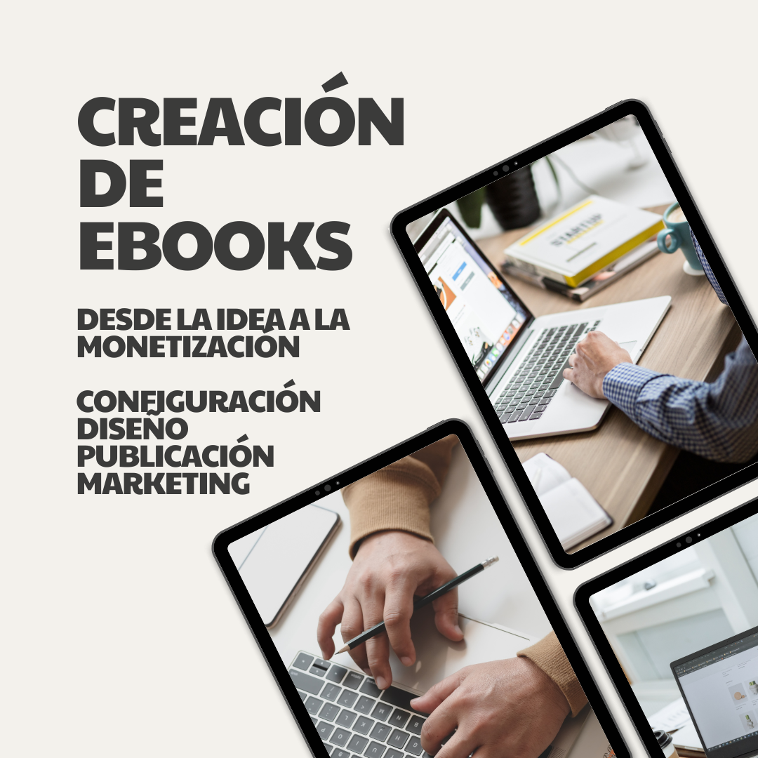 Crear eBooks con Inteligencia Artificial; formateo, diseño, publicación, marketing y monetización.