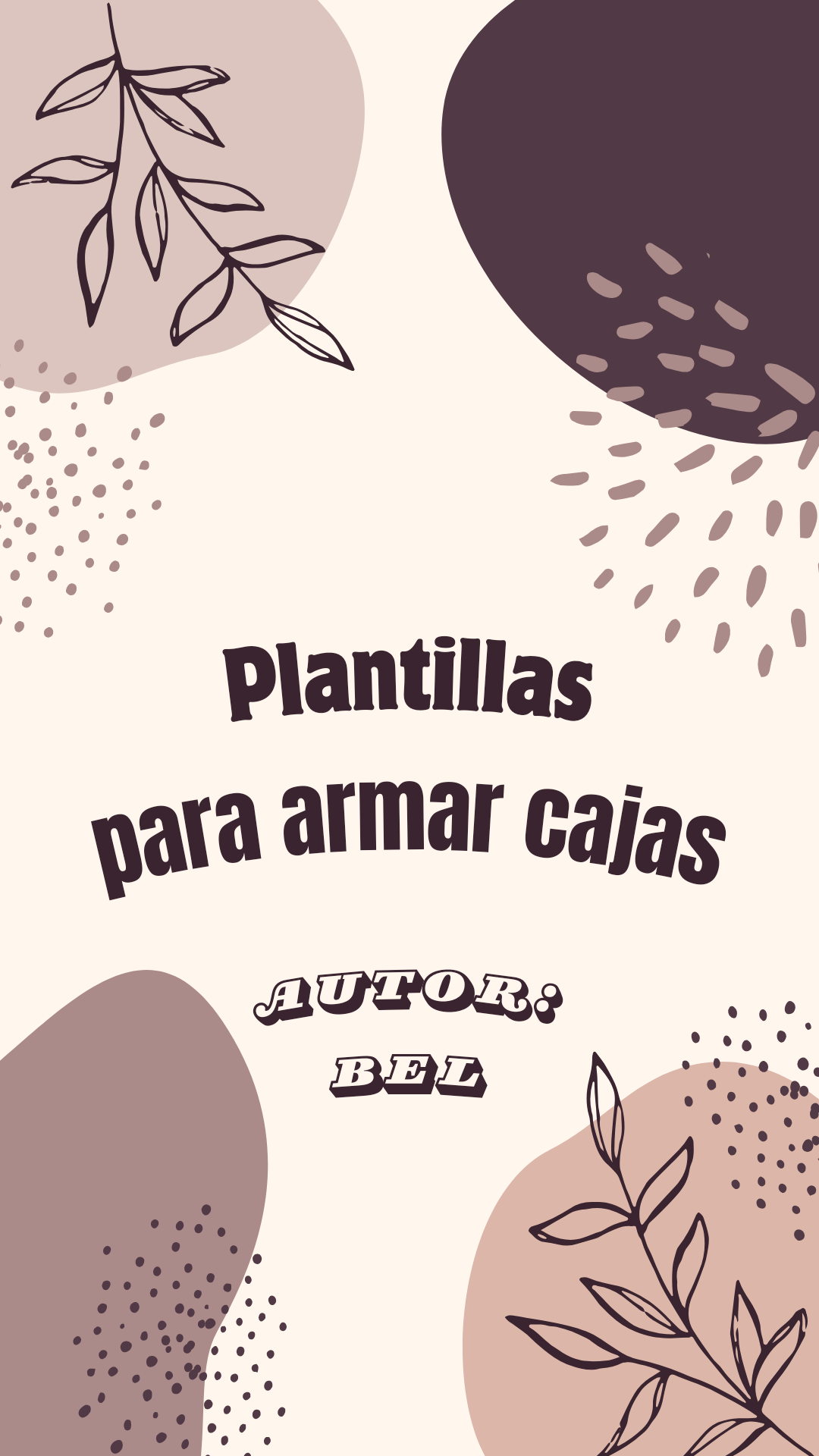 Plantillas para armar cajitas de cartón