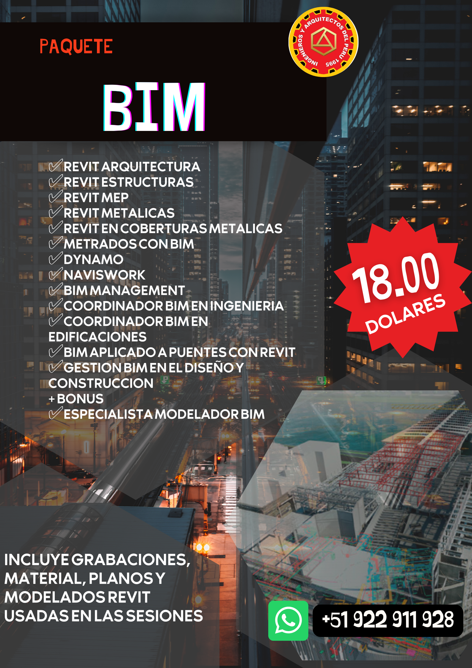 GRAN PAQUETE REVIT + BIM ???????? EN INGENIERIA Y ARQUITECTURA ????????